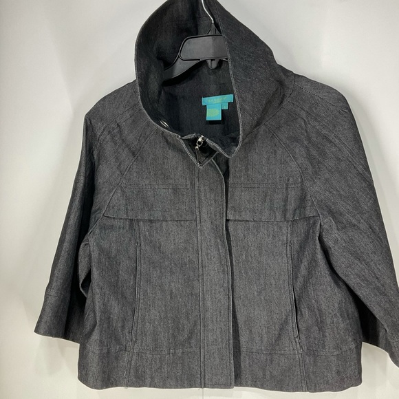 Sandro Sportswear Jacket, Black, Zip Up, Size Small - Picture 12 of 16